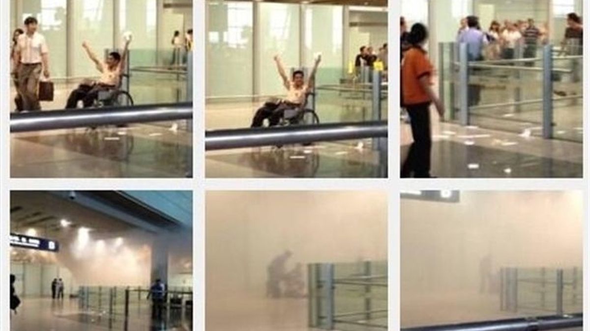 Un hombre en silla de ruedas detona una bomba en el aeropuerto de Pekín
