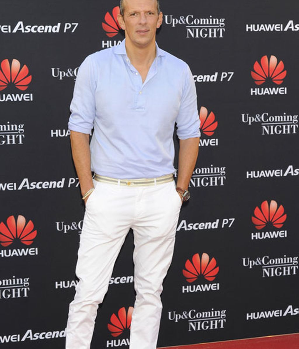 El presentador Jaquín Prat en la fiesta de Huawei