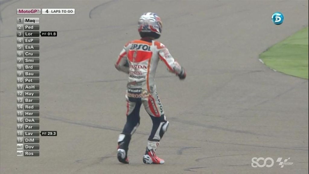 Rossi, Márquez, Pedrosa, Iannone... al suelo