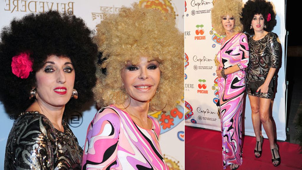 Bibiana Fernández y Rossy de Palma, felices con sus pelucas