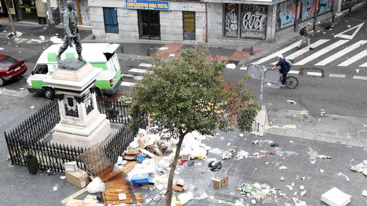 Madrid, inundada por la basura