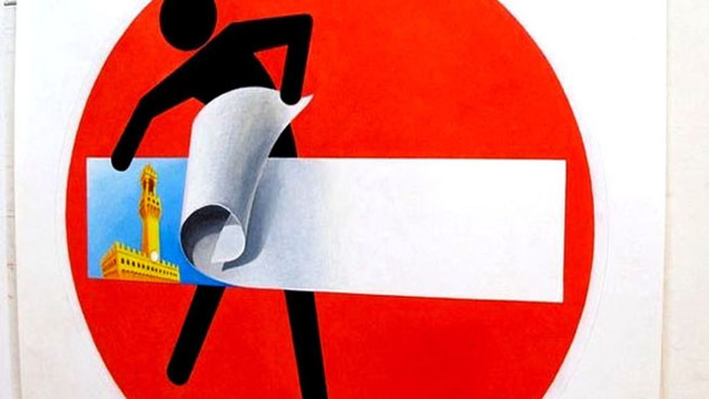 Clet Abraham utiliza la calle con un poderoso sentido estético