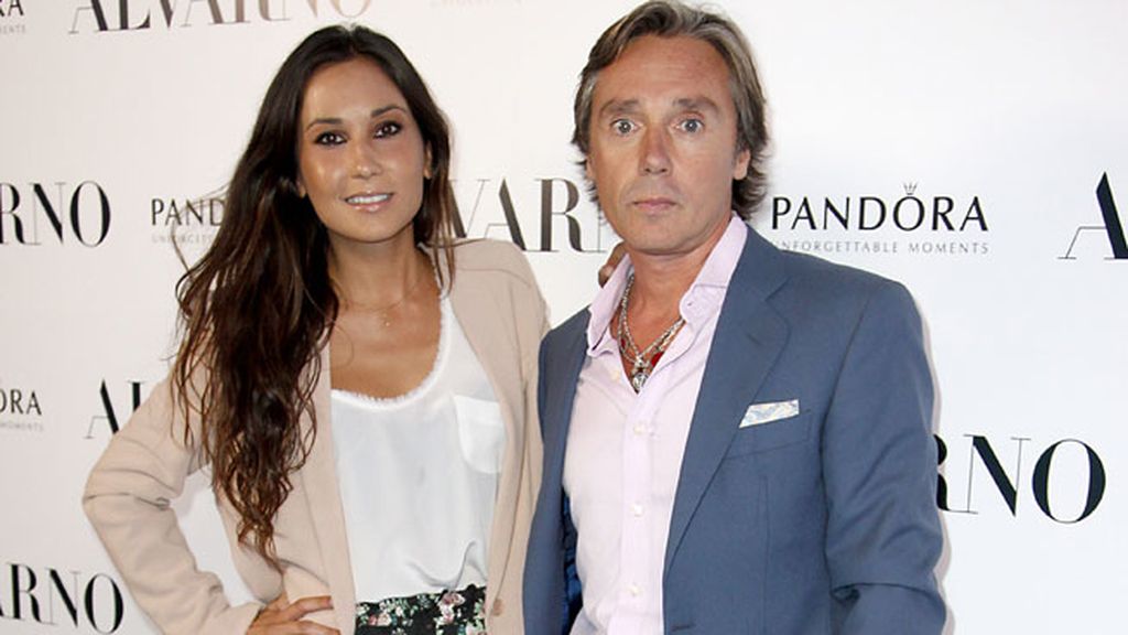 Israel Bayon y Cristina Sanz en el desfile de Alvarno