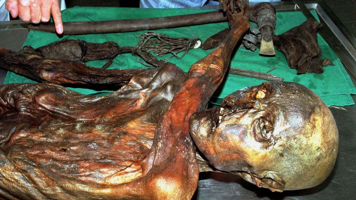 La momia del conocido como 'Hombre de hielo' encontrada en 1991 en los Alpes