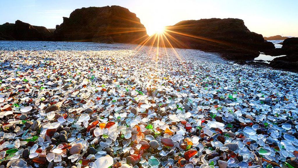 Unique Glass Beach, California