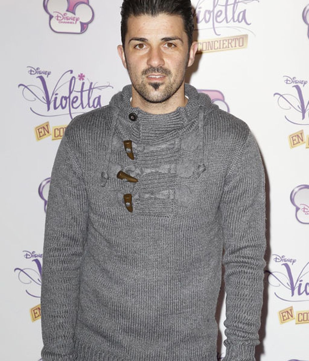David Villa tampoco posó con sus pequeños