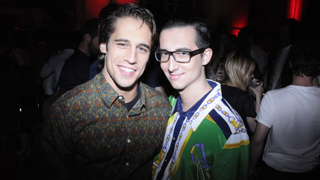 Martín Rivas junto al periodista Crawford.