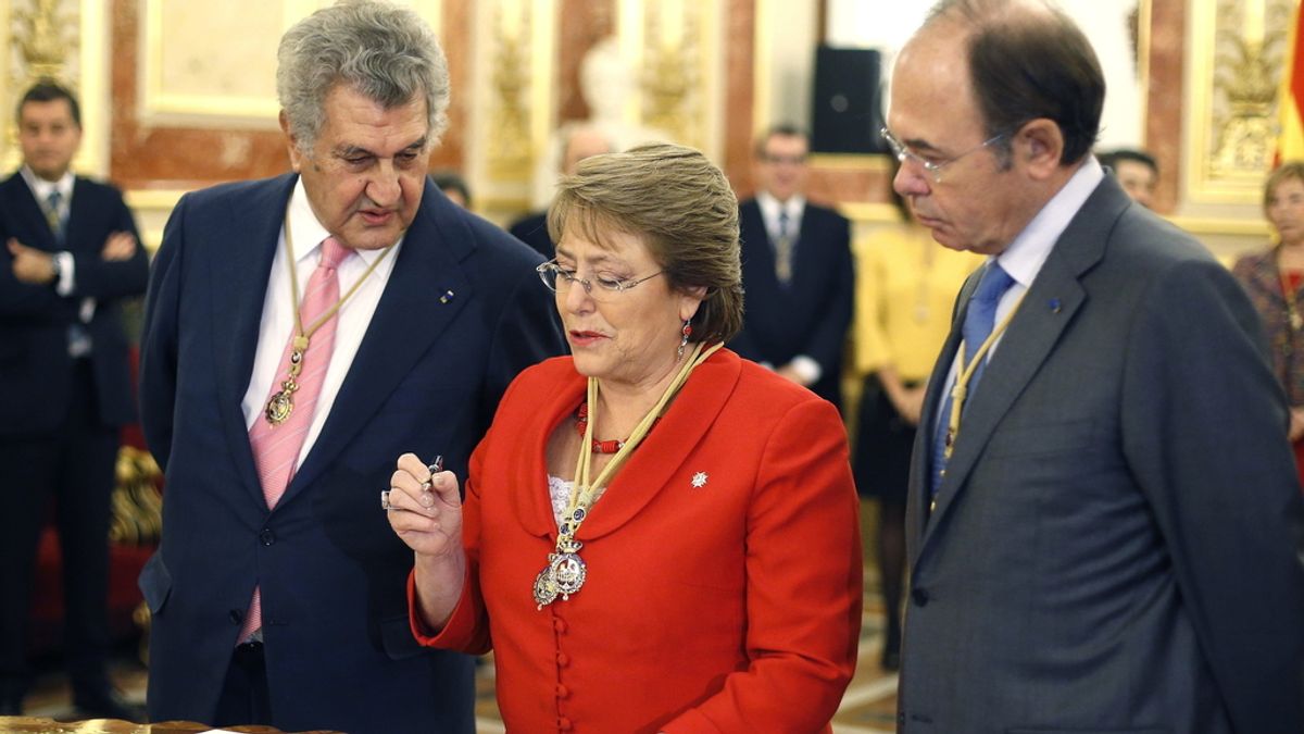 Michele Bachelet, presidenta de Chile, en el Congreso