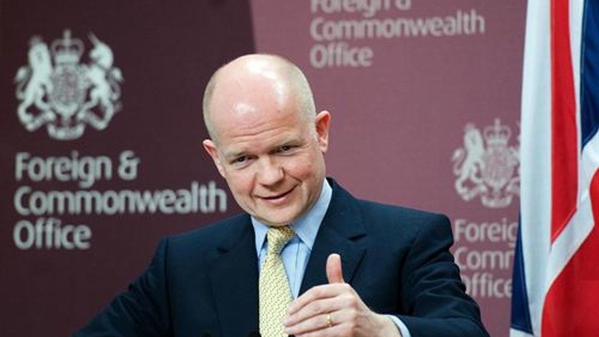 El ministro de Exteriores de Reino Unido, William Hague