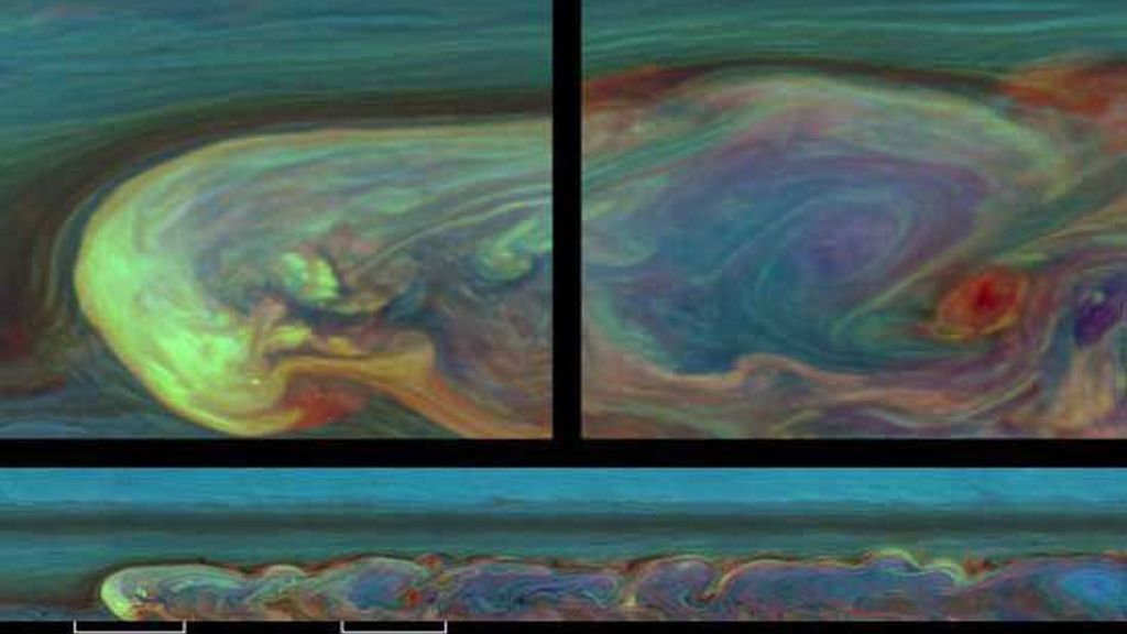 Espectacular tormenta en Saturno