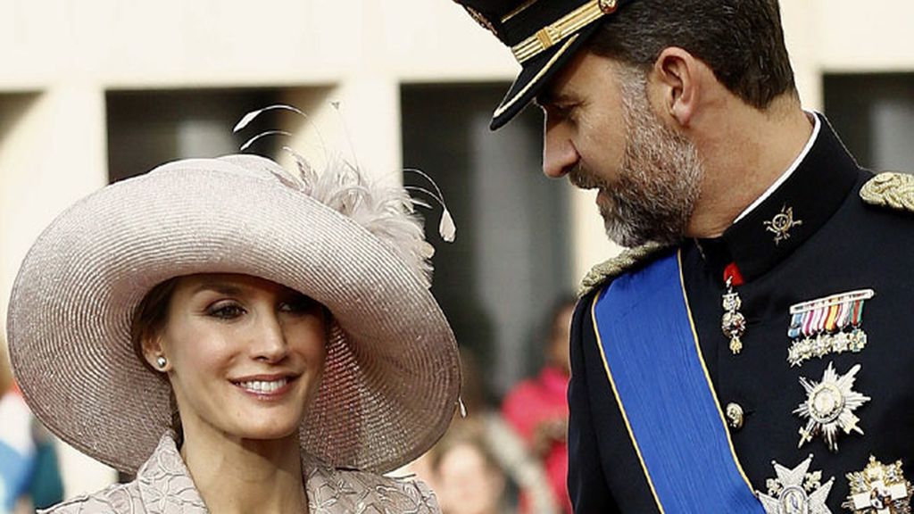 Letizia y el príncipe Felipe en la boda real de Luxemburgo