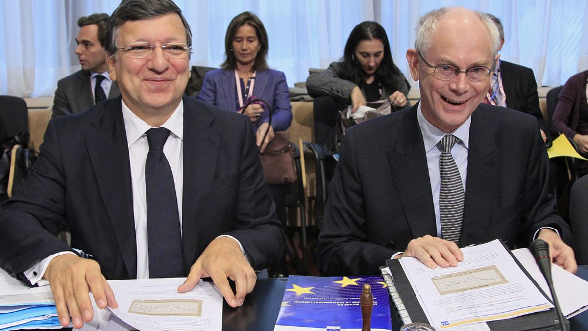 Jose Manuel Durao Barroso y Herman Van Rompuy