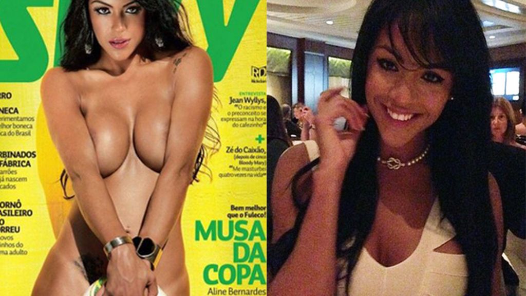 La 'novia' del mundial, Aline Bernarde La 'novia' del mundial, Aline Bernarde