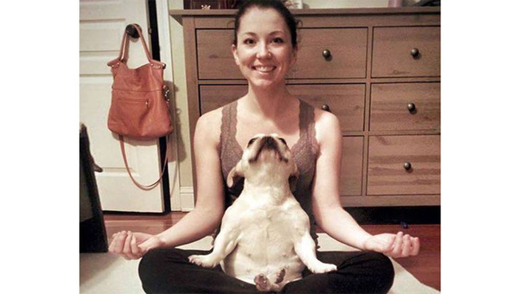 Algunos meditan y se relajan en posturas muy 'zen'