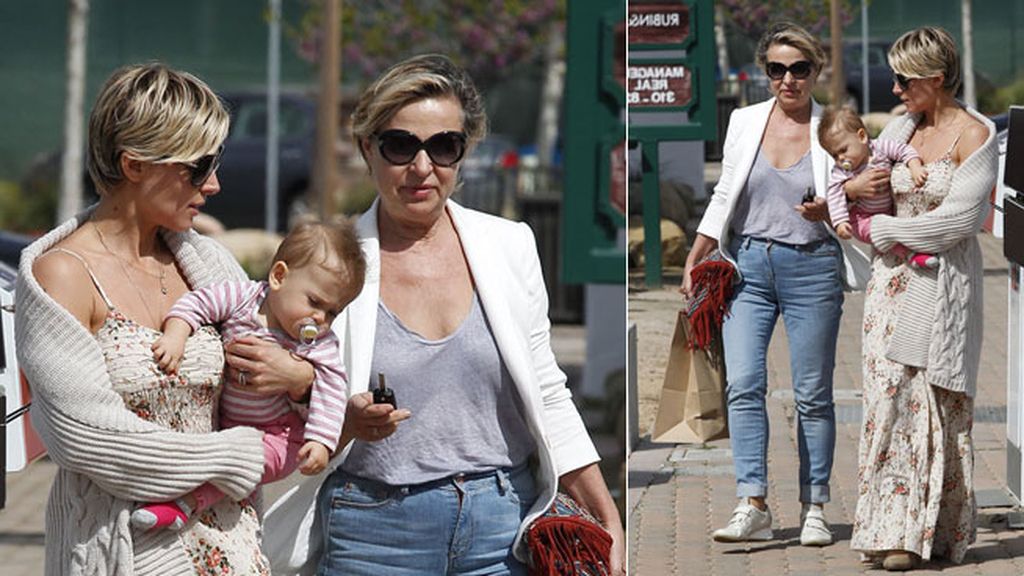 Madre e hija disfrutaron del día junto a la pequeña India