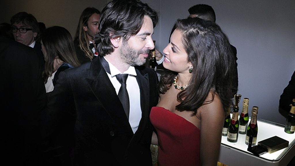 Eduardo Noriega e Hiba Abouk posaron para nosotros entre premio y premio
