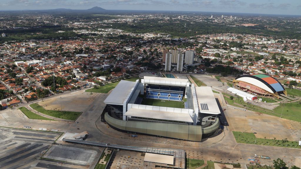 Vista aérea del Arena de Pantanal