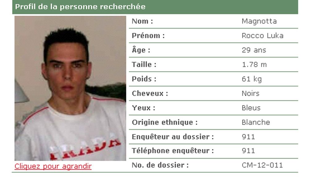 Así es Luka Rocca Magnotta, el 'canibal' de Canadá