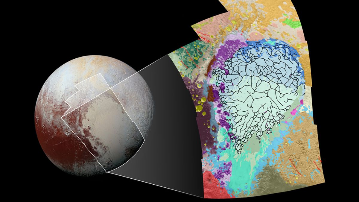 Mapa geológico de Plutón