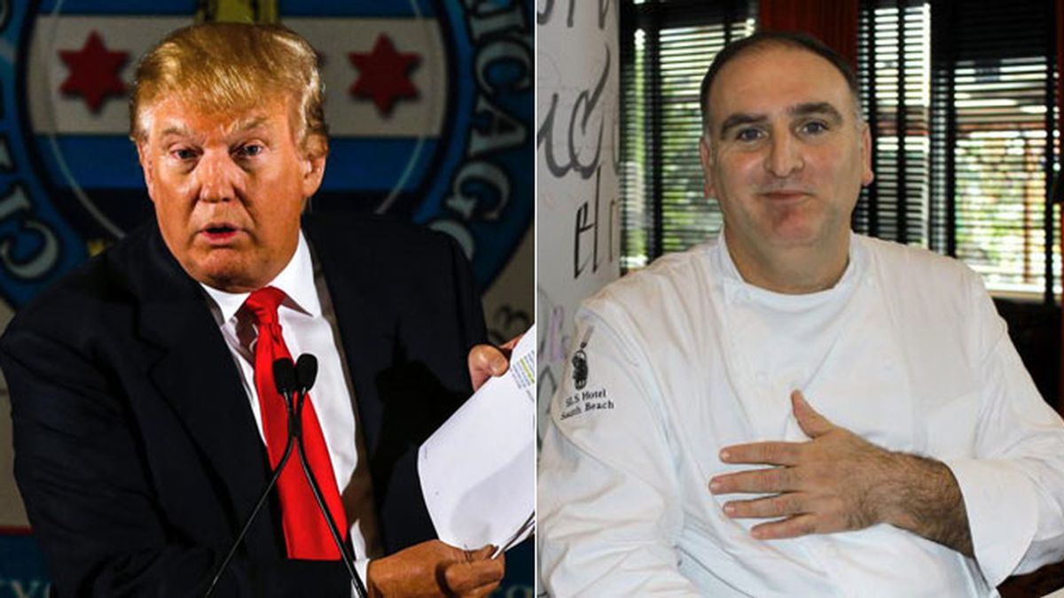 Donald Trump demanda al chef José Andrés por 10 millones de dólares