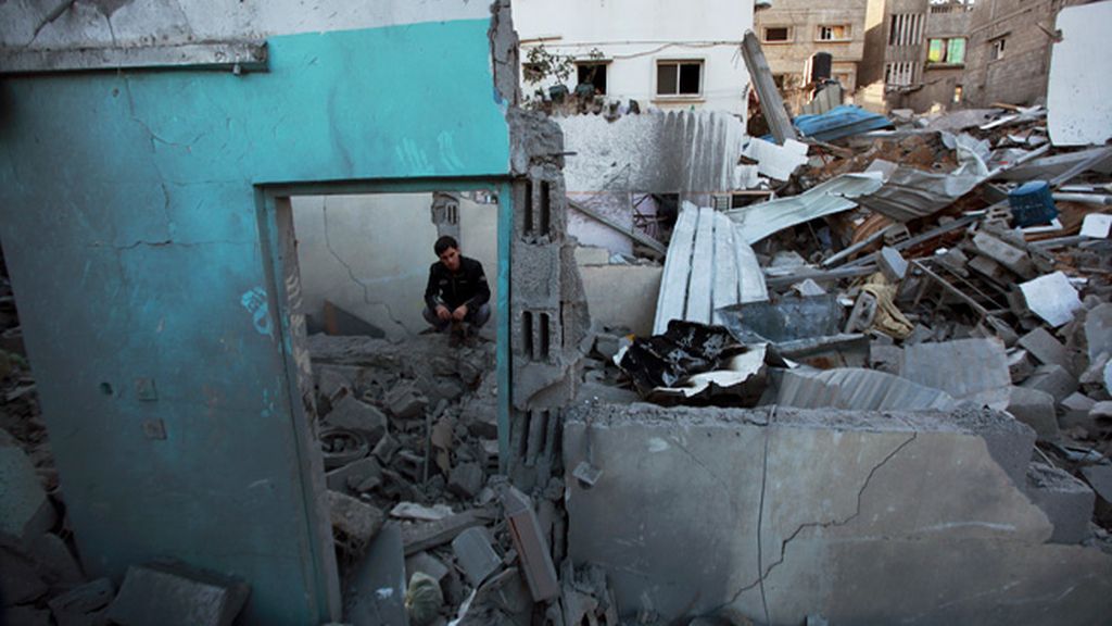 Imágenes del norte de la franja de Gaza tras los bombardeos israelí