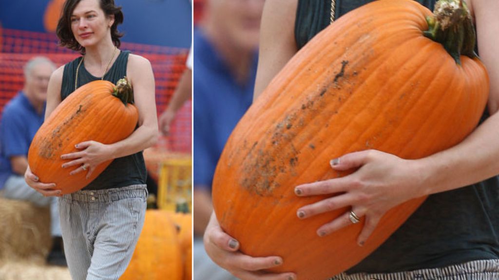 Jovovich te enseña a elegir la calabaza reina