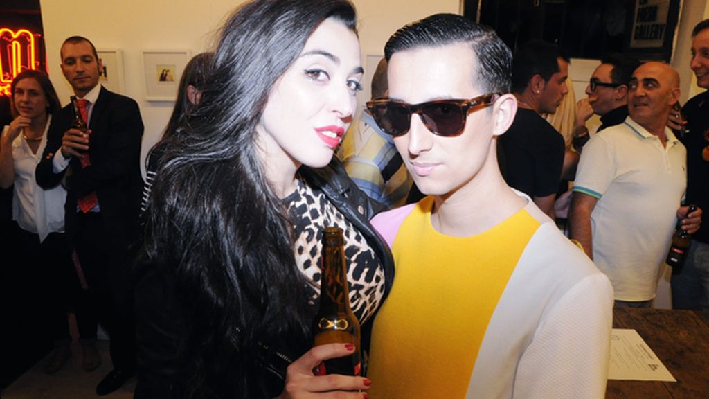 Marta Vaquerizo y el periodista Crawford