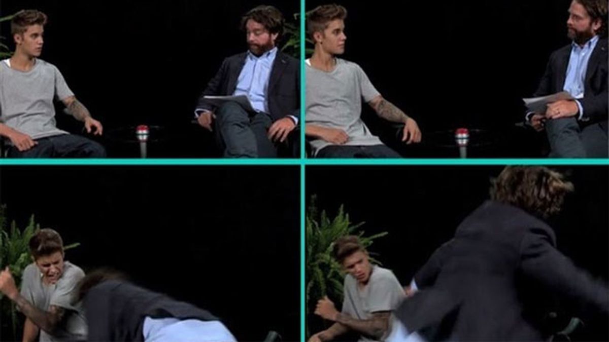 Justin Bieber "azotado" en su entrevista más gamberra y bizarra