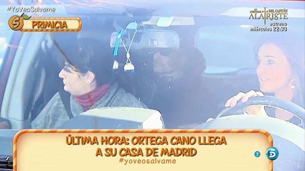 Gloria Camila y José Fernando llegaban a su casa de Madrid para ver a su padre