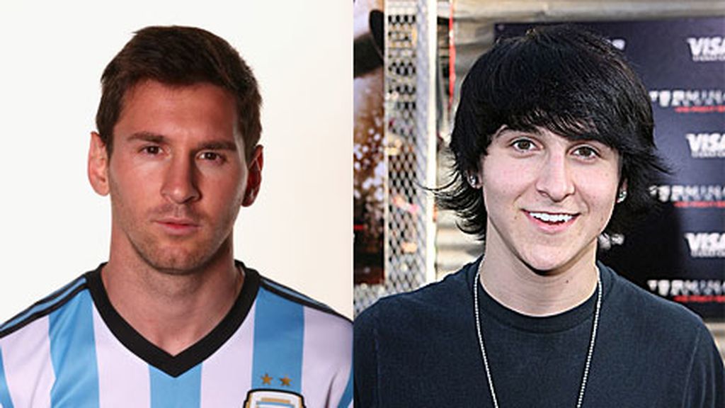 Messi y Mitchel Musso