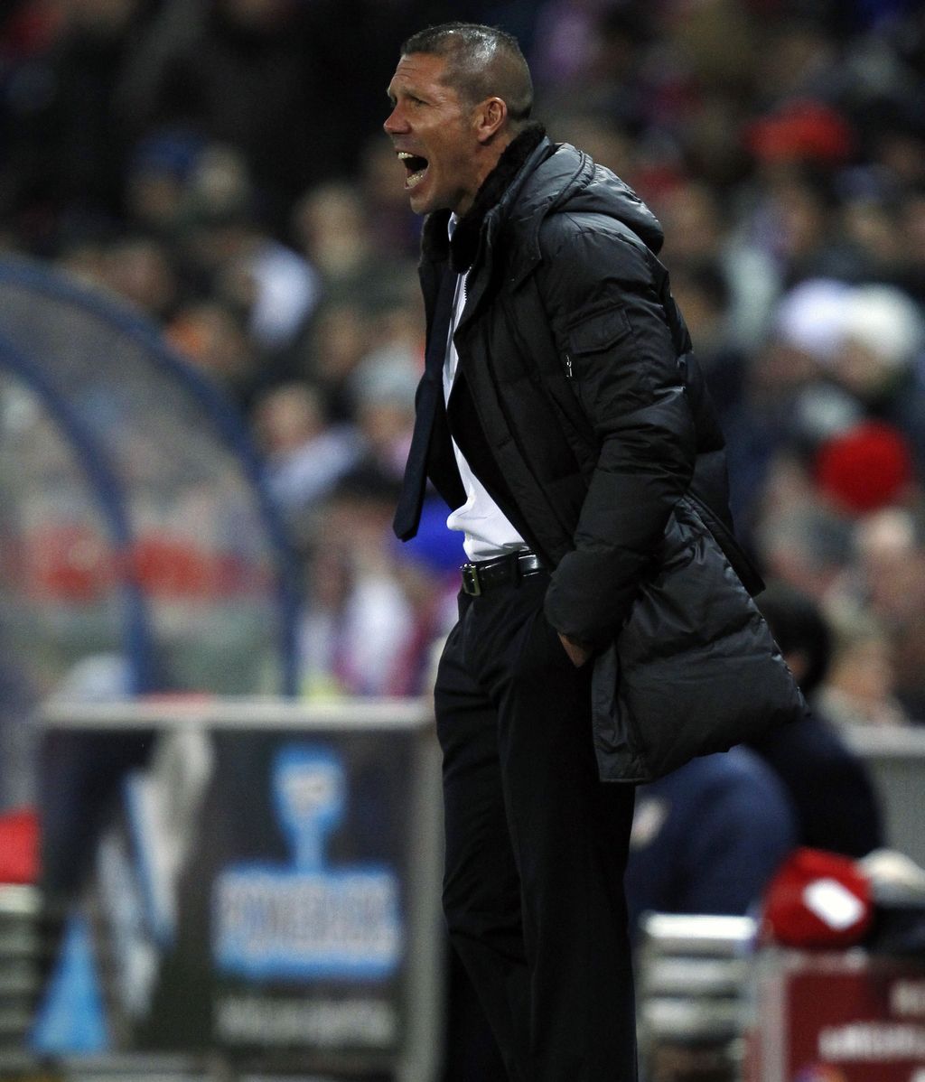El Cholo Simeone en un partido con el Atlético de Madrid El Cholo Simeone en un partido con el Atlético de Madrid