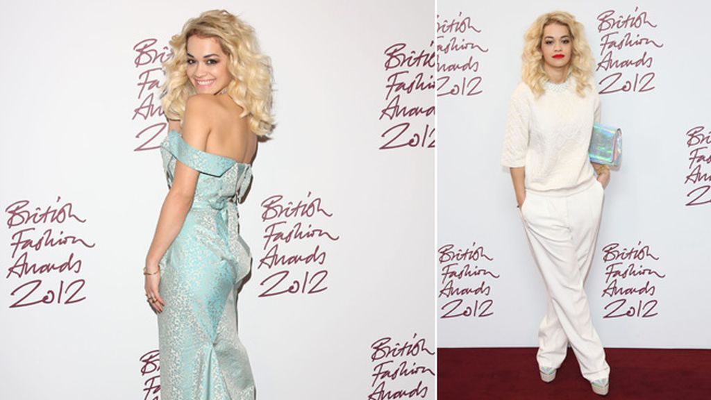 Rita Ora apostó por la comodidad: de vestido sirena a look total white