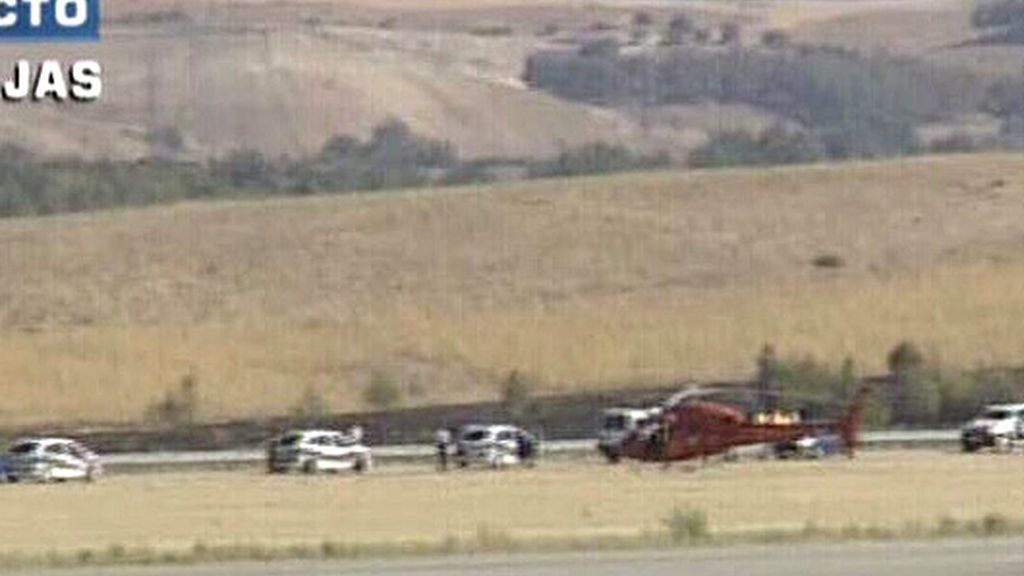 Grave accidente en Barajas