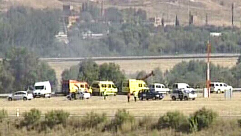 Grave accidente en Barajas