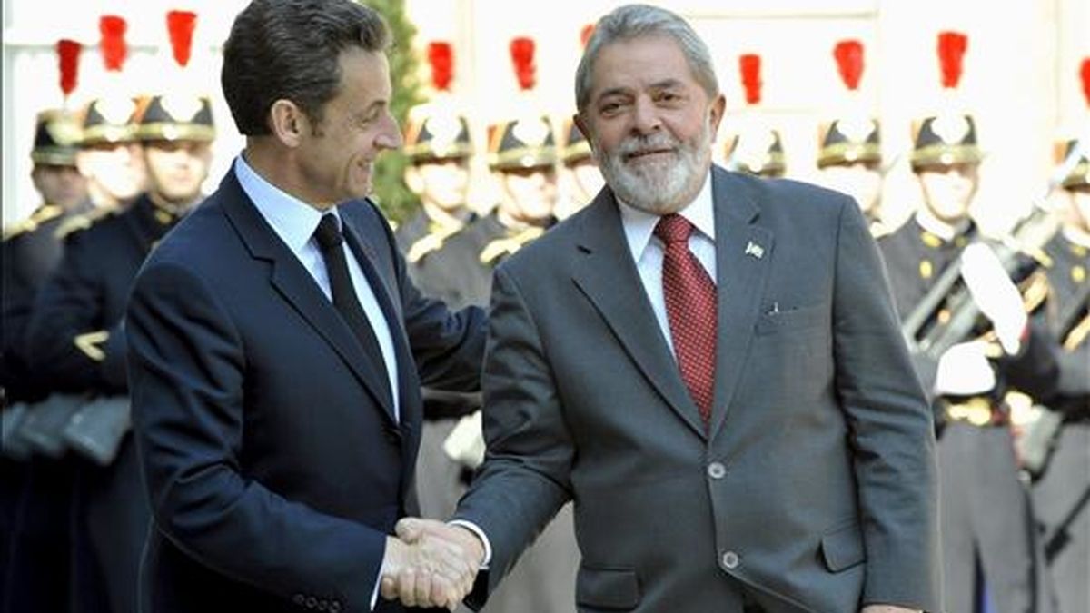 Lula y Sarkozy tienen previsto almorzar en la Misión de Brasil en la sede de las Naciones Unidas en Ginebra, según informó el portavoz de la Presidencia brasileña, Marcelo Baumbach. EFE/Archivo