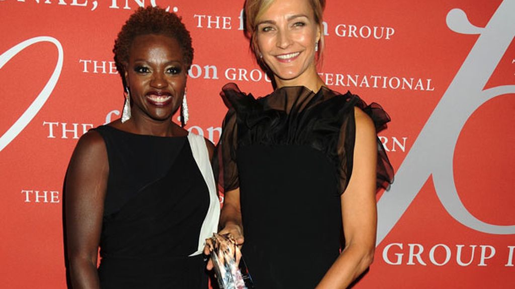 La actriz Viola Davis junto a Nicola Maramotti