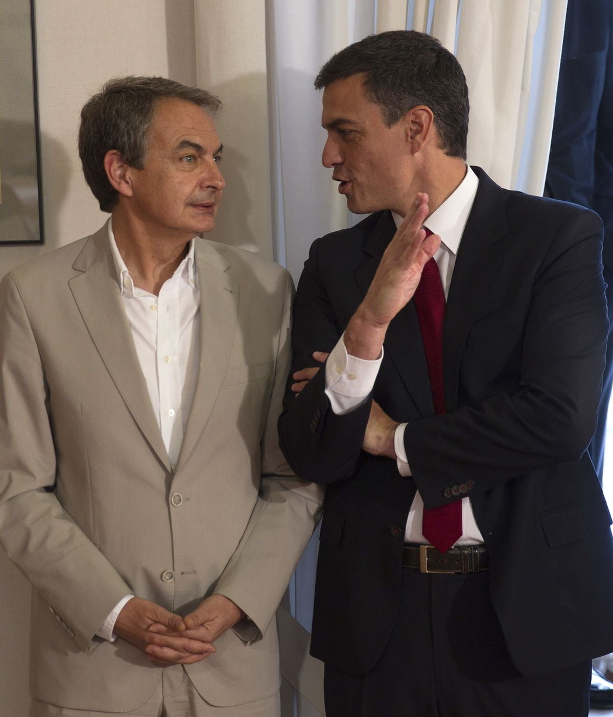 Zapatero y Pedro Sánchez