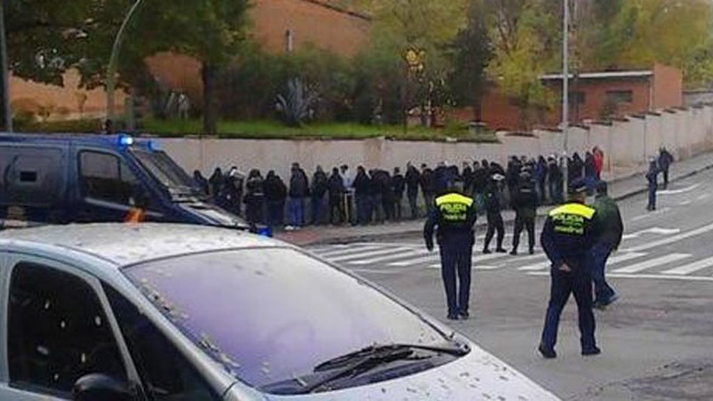Pelea entre seguidores antes del encuentro en el Calderón
