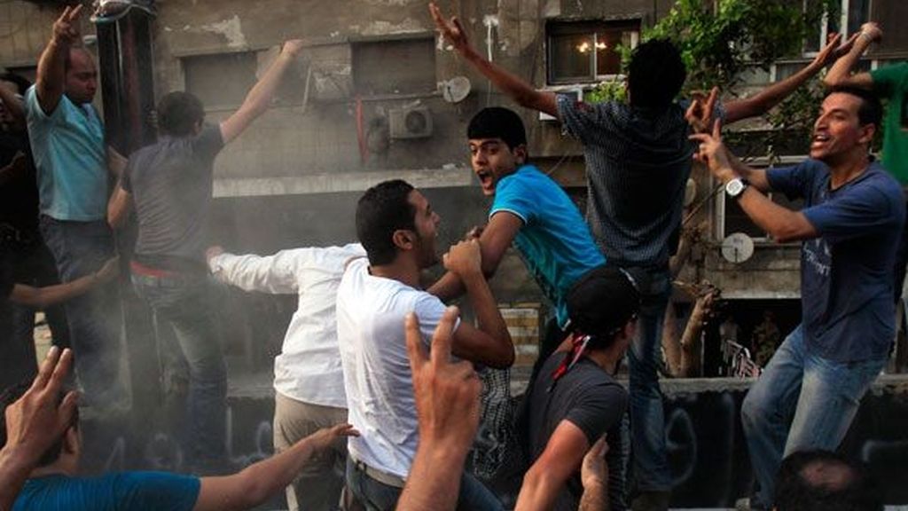 El asalto egipcio en imágenes