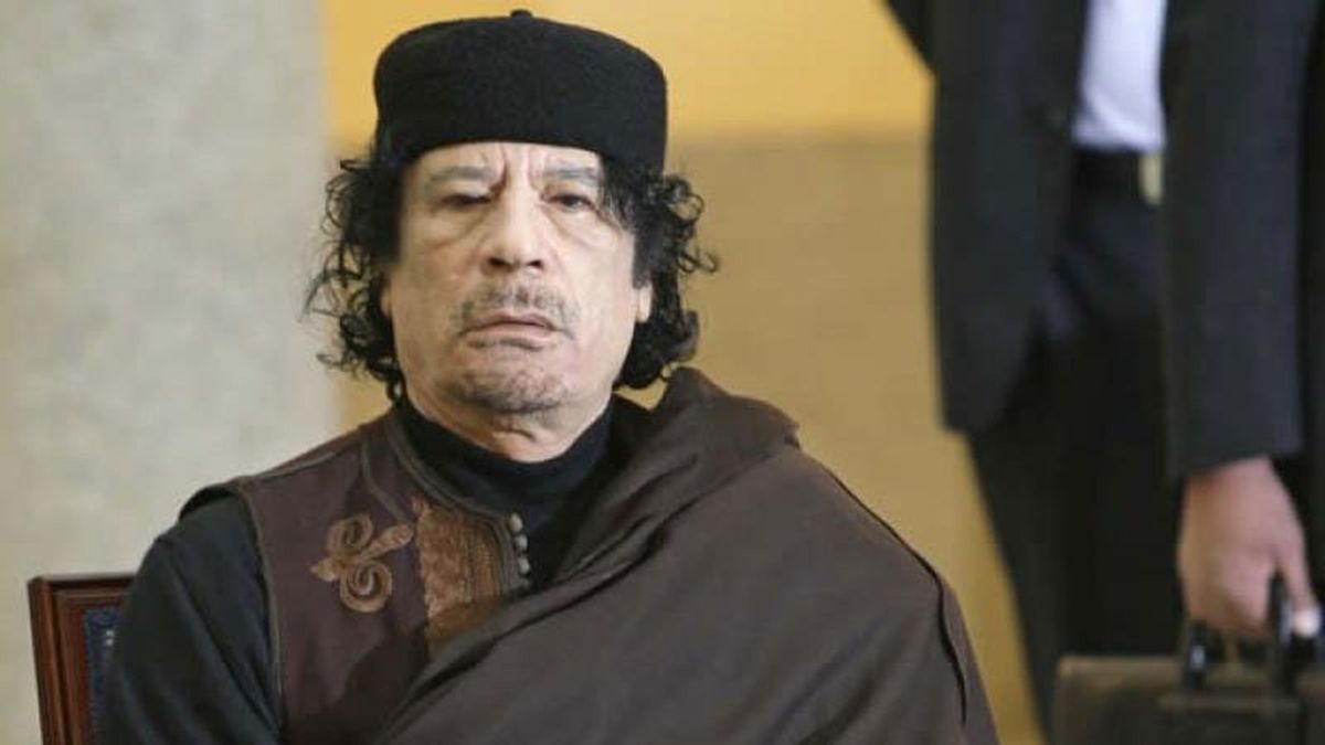 Gadafi en una imagen de archivo.