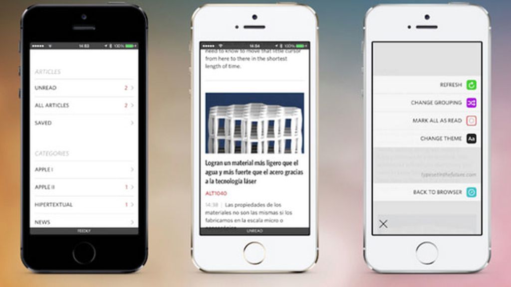 Unread, lector de RSS
