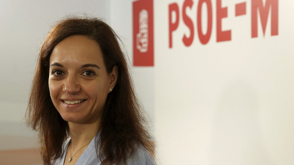 La nueva secretaria general del PSOE de Madrid (PSOE-M), Sara Hernández, en la sede del partido
