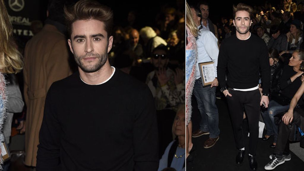 Pelayo, Alaska y Mario o Hiba Abouk: súper reunión vip en el desfile de DavidDelfín