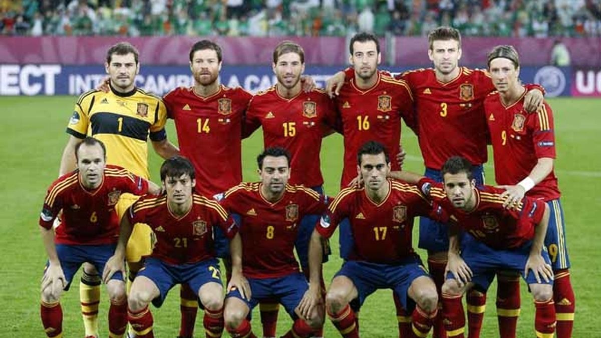 El once inicial de La Roja en el España - Irlanda