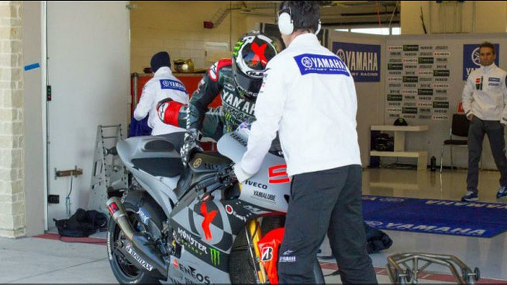 Lorenzo, Rossi, Pedrosa, Marquez y Bradl, rodando en Austin