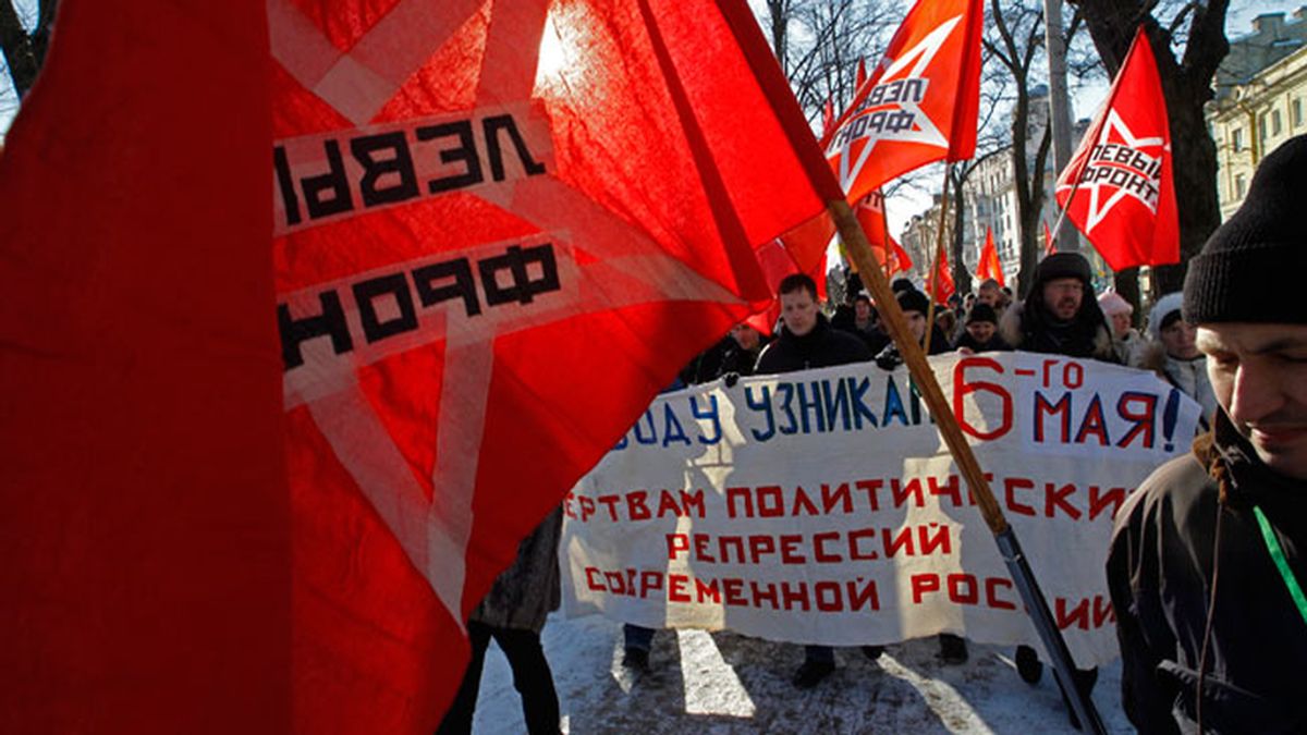 Manifestaciones a favor y en contra de Putin en Moscú