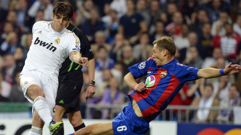 Kaká, durante el partido de ida contra el CSKA de Moscú de Liga de Campeones Kaká, durante el partido de ida contra el CSKA de Moscú de Liga de Campeones