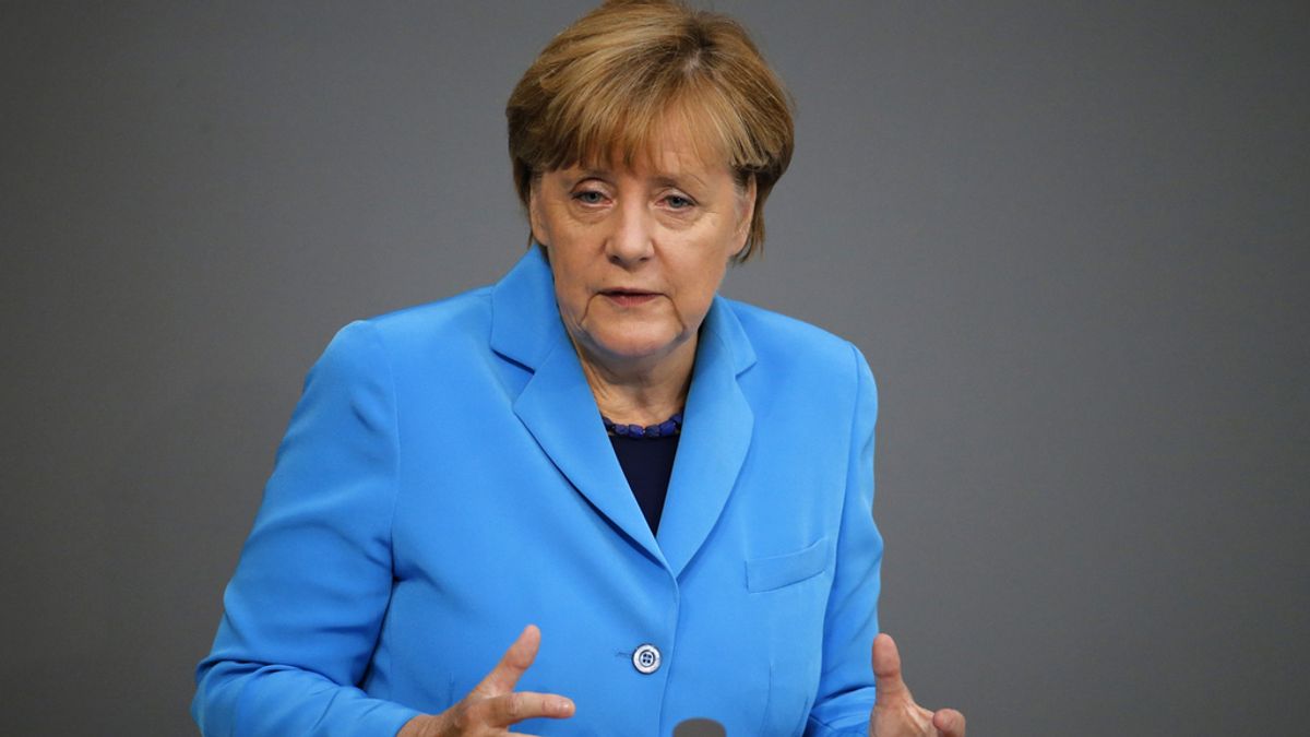 Angela Merkel ante el Parlamento alemán