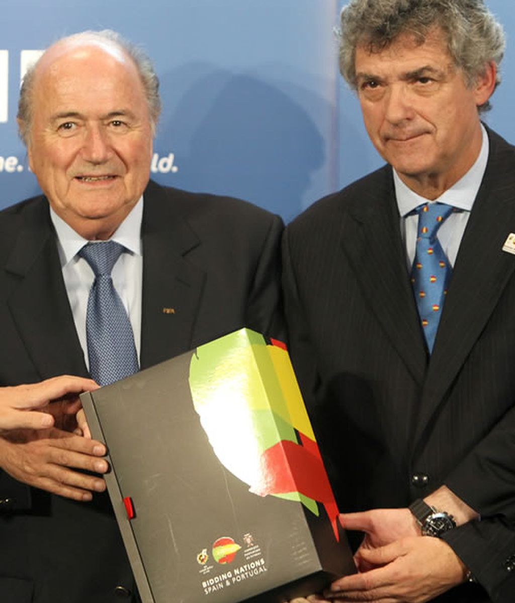 Joseph Blatter y Ángel María Villar