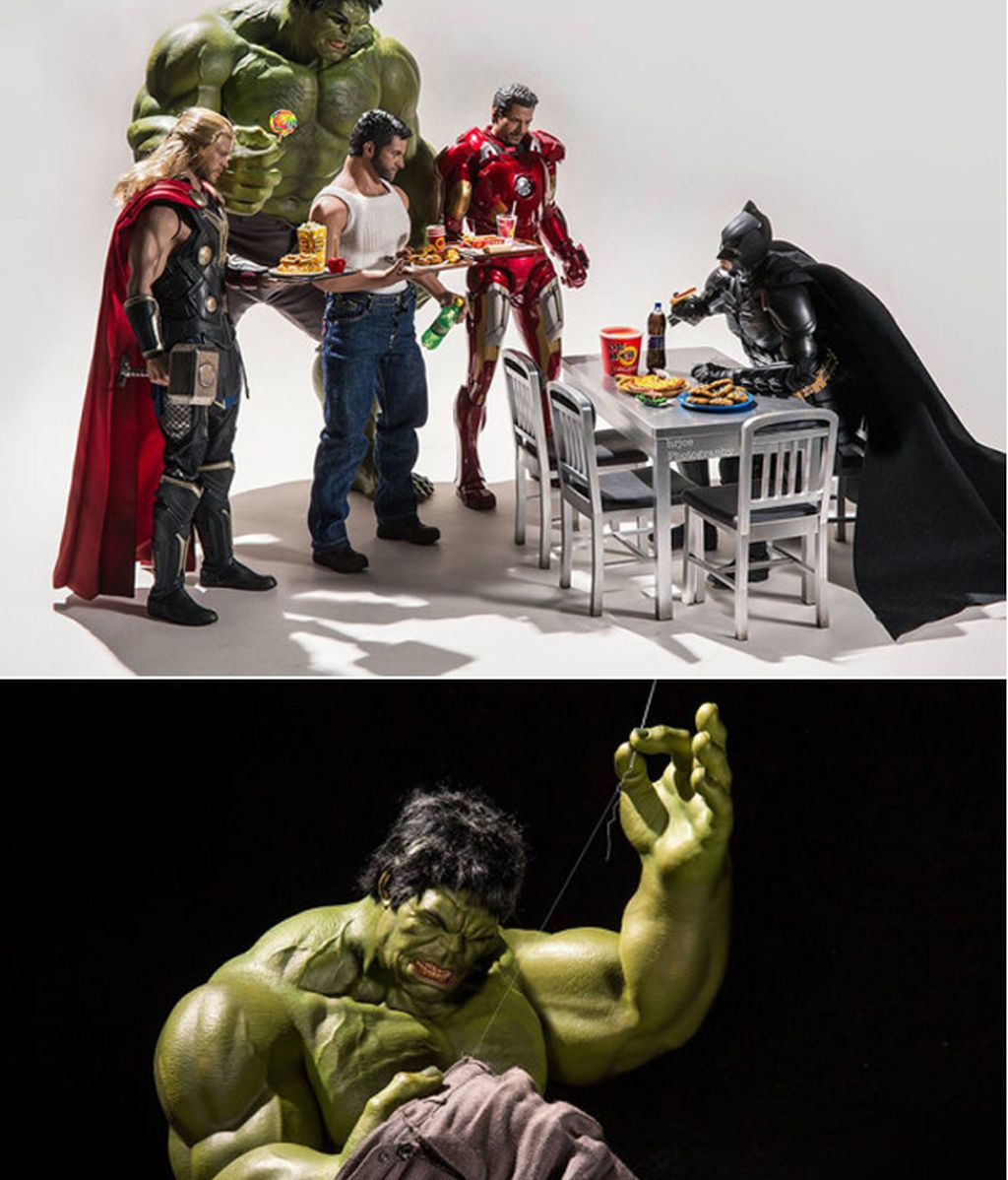 Los superhéroes de Marvel, en su día a día